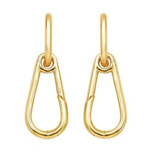 Vermeil Interchange Carabiners Enhancer Drop Earrings, New with tags.